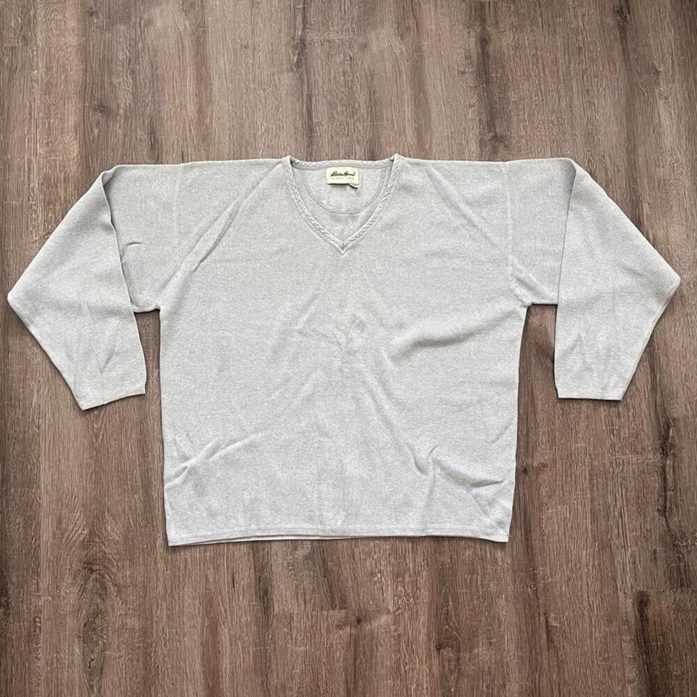 Vintage 1990s Eddie Bauer Gray Sweater